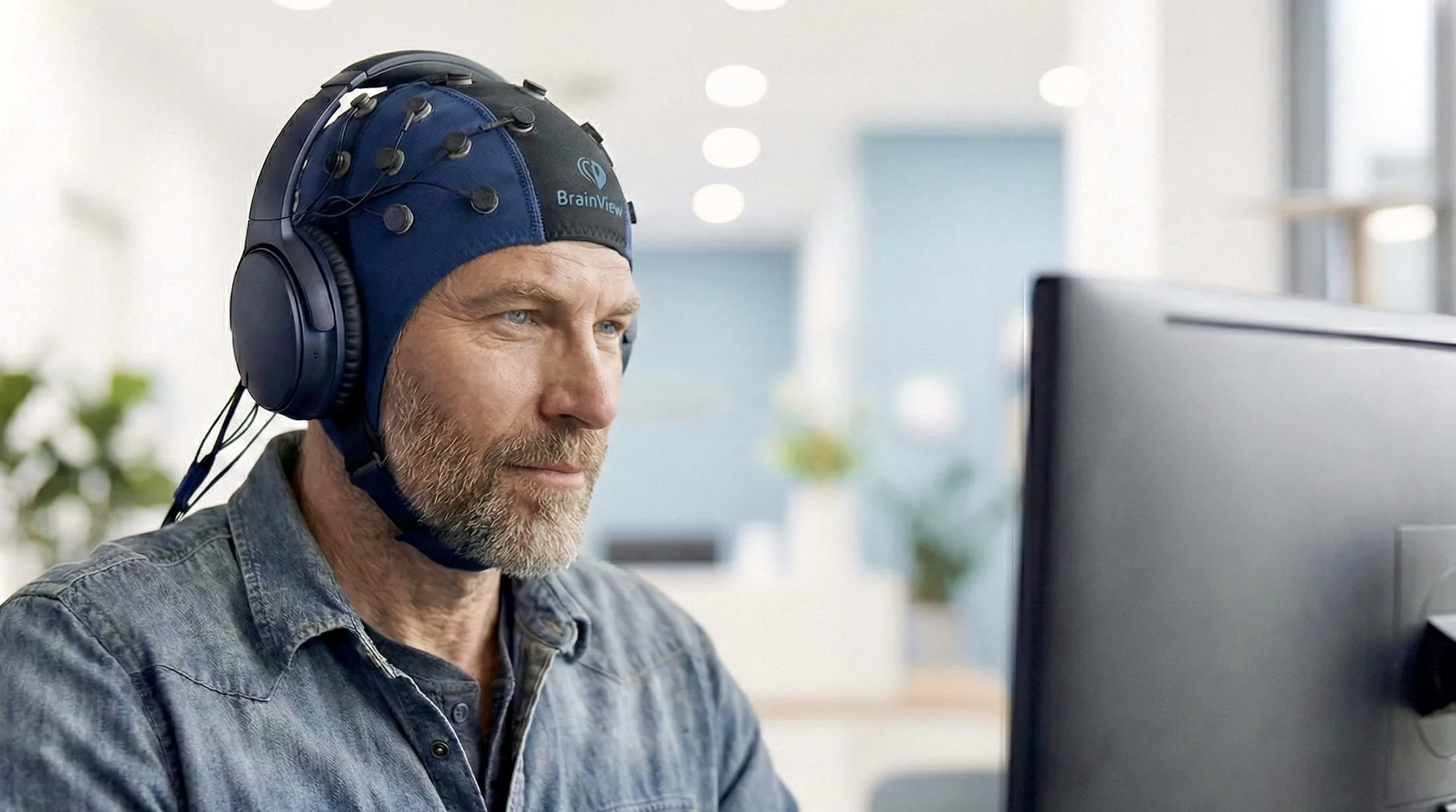 qEEG brain mapping with BrainView cap